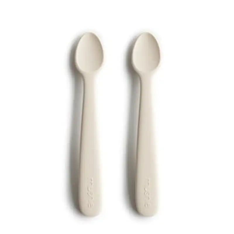 Mushie Silikone Babyskeer   Pak Ivory