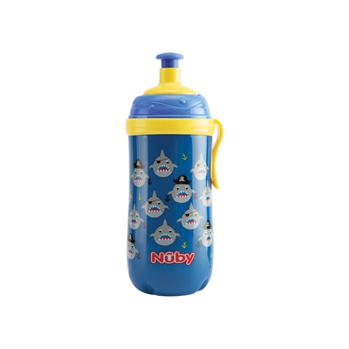 Nüby  Pop-up Drikkedunk Med Glow In The Dark Rem  18  Mdr  Blue