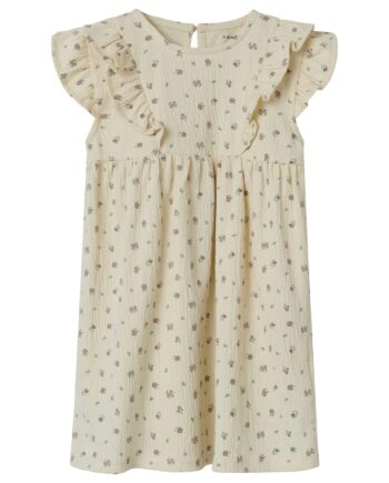 Name It Jannis Ss Dress Bleached Sand 92 Cm