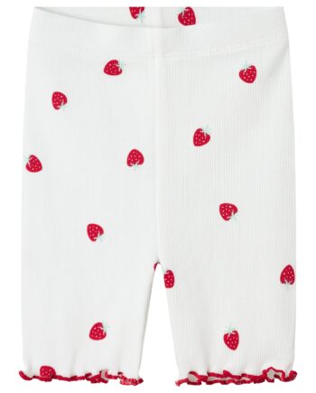 Name It Jillie Slim Biker Shorts Bright White 92 Cm