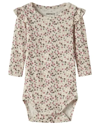 Name It Lianna Langærmet Body Antique White 50