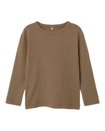 Name It Noe Slim Bluse Walnut 86 Cm