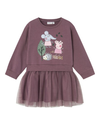 Name It Ordi Gurli Gris Sweatdress Arctic Dusk 86 Cm