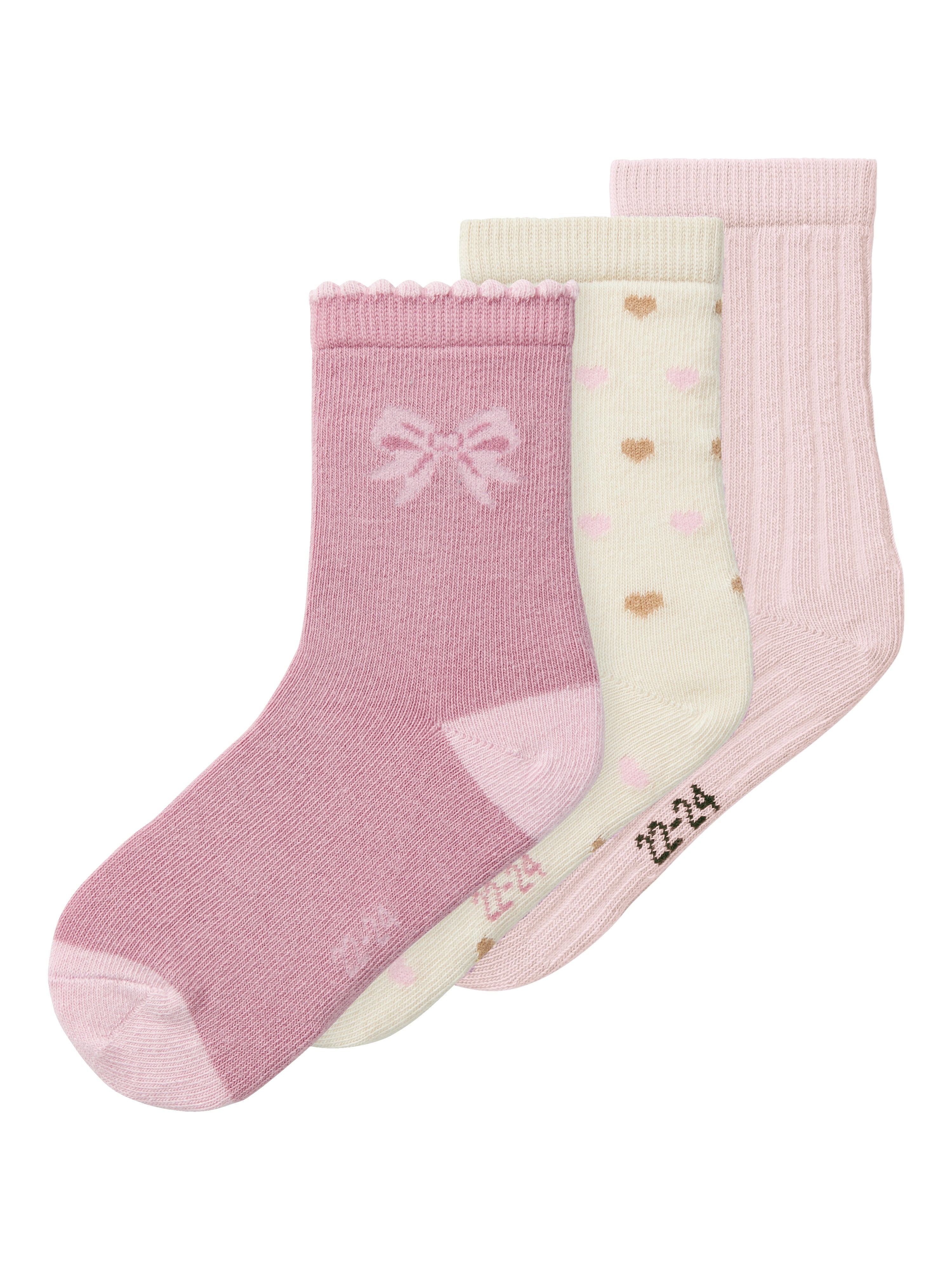 Name It Sille   Pack Strømper Mauve Orchid Summer Sand Corsage 19 21 Cm