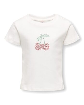 Only Mini Kira Life Bling Top Cloud Dancer Cherry 92 Cm