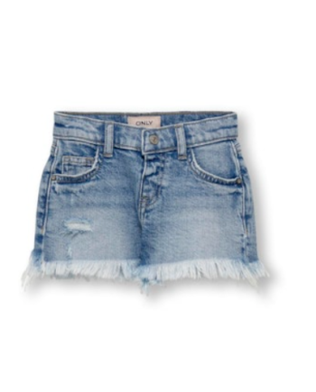 Only Mini Robyn Vintage Denim Shorts Light Blue Denim 80 Cm