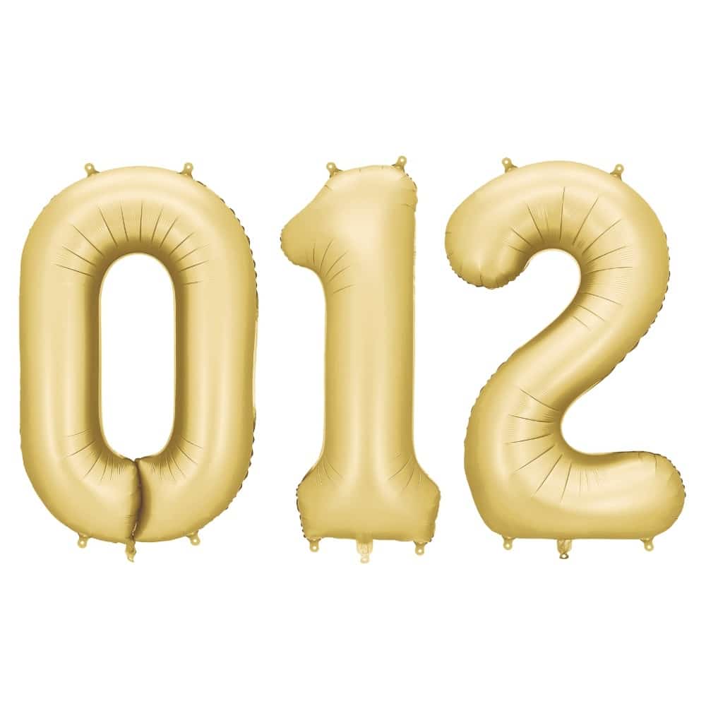 Partydeco Tal Ballon Guld-