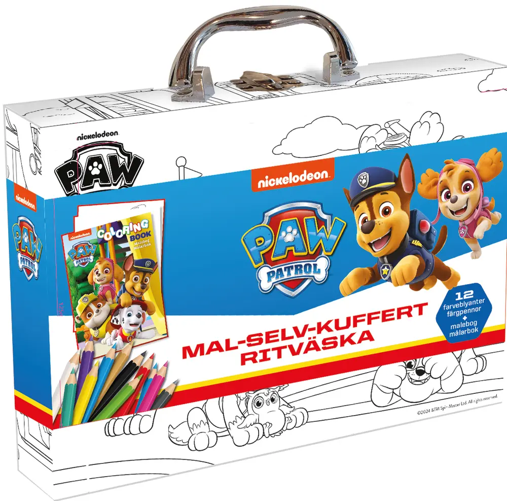 Paw Patrol Mal-selv-kuffert