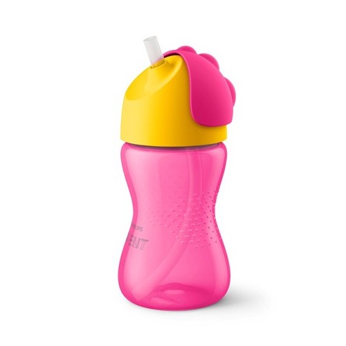 Philips Avent  Bendy Sugerørskop  Lyserød Gul  Str  12  Mdr