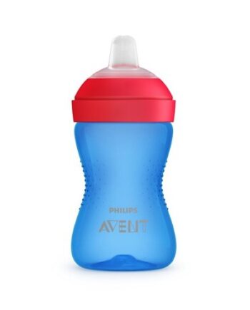 Philips Avent  Blød Kop Med Drikketud  Der Tåler Bid  Blå Rød   Str     Mdr