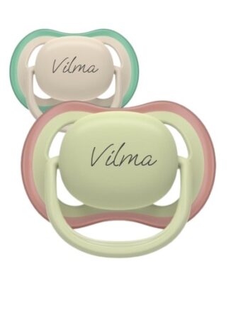 Philips Avent Ultra Air  Str      -18 Mdr    Symmetrisk Silikone  Sutter Med Navn