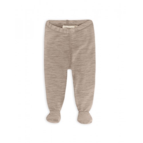 Retro Sparkebuks Med Fod Til Baby 100 økologisk Merino Uld Beige Melange 62