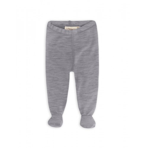 Retro Sparkebuks Med Fod Til Baby 100 økologisk Merino Uld Grey Melange 56