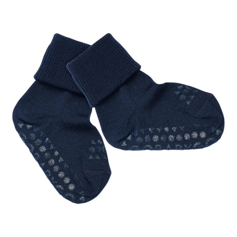 Skridsikre Strømper Merino Uld Midnight Blue 27 30