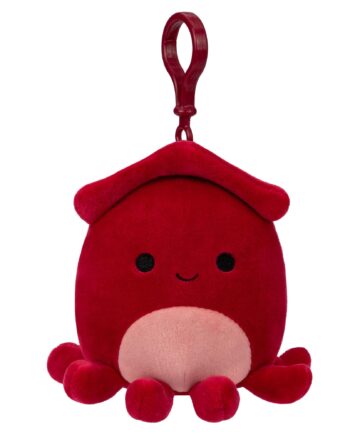 Squishmallows Clip On Altman The Red Squid   Cm