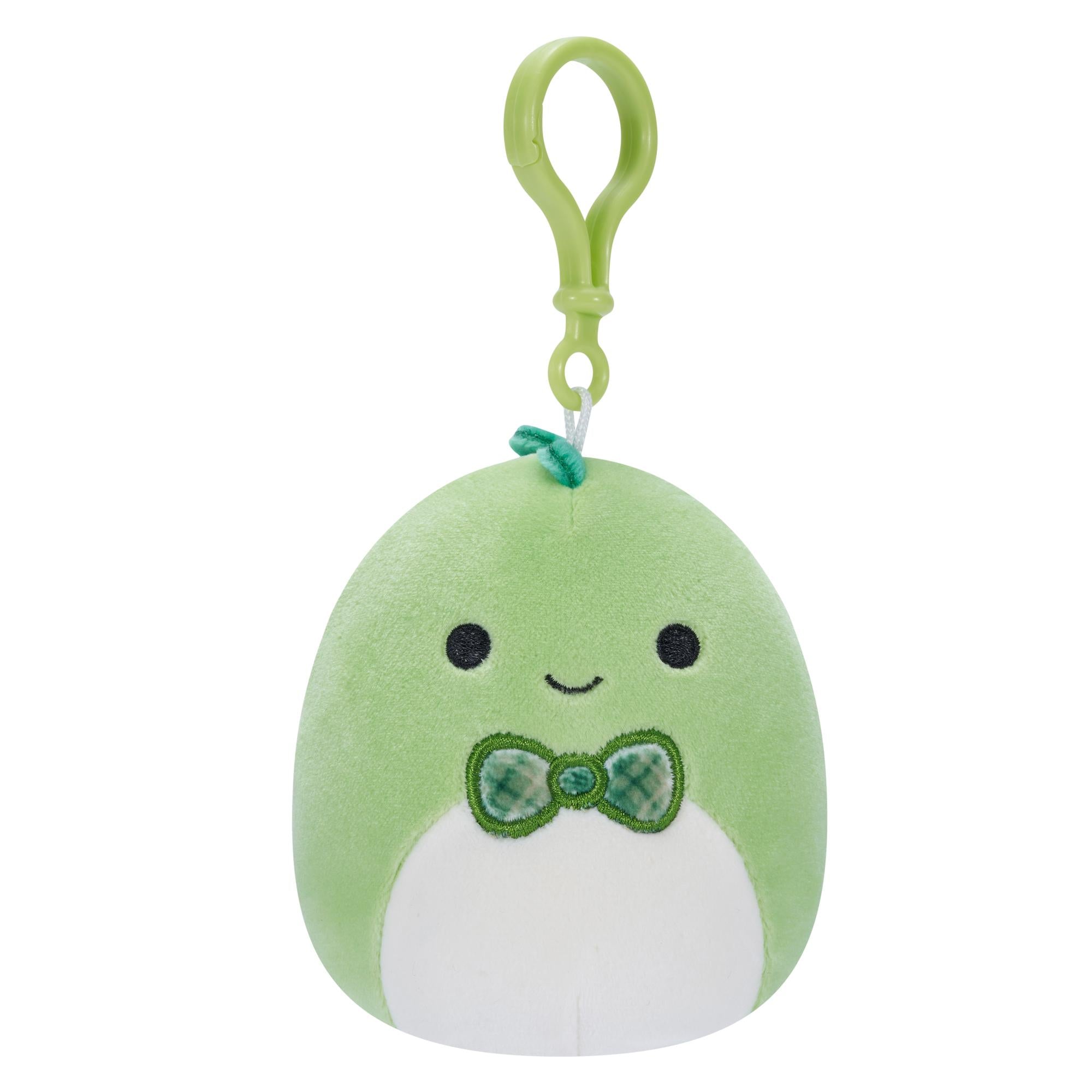 Squishmallows Clip On Danny The Dino Whit Bowtie   Cm