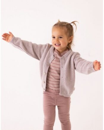 Strik Cardigan   100  Merino Uld Til Baby  Oeko-texâ  50 56 Beige Melange