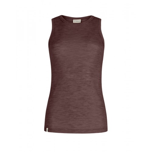 Tank Top Til Dame 100 Merino Uld Plum Melange
