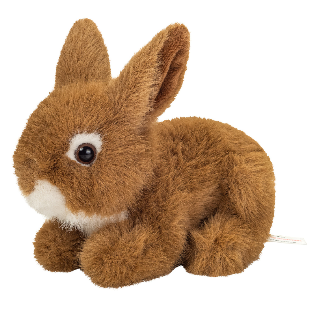Teddy Hermann Liggende Kanin Brun 17 Cm