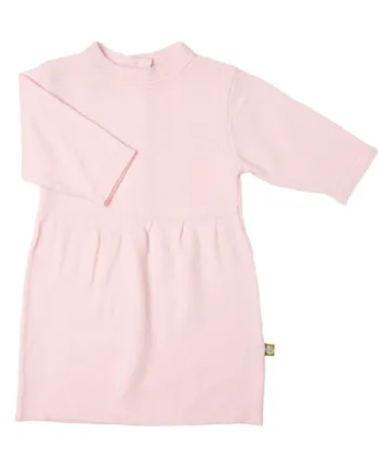 Uld Strikkjole Med    -lange ærmer Rosa