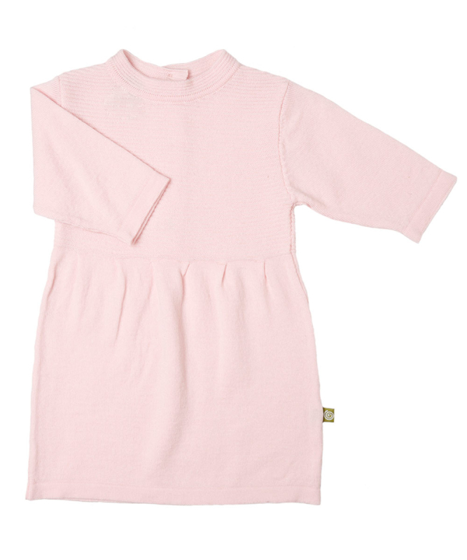 Uld Strikkjole Med    -lange ærmer Rosa