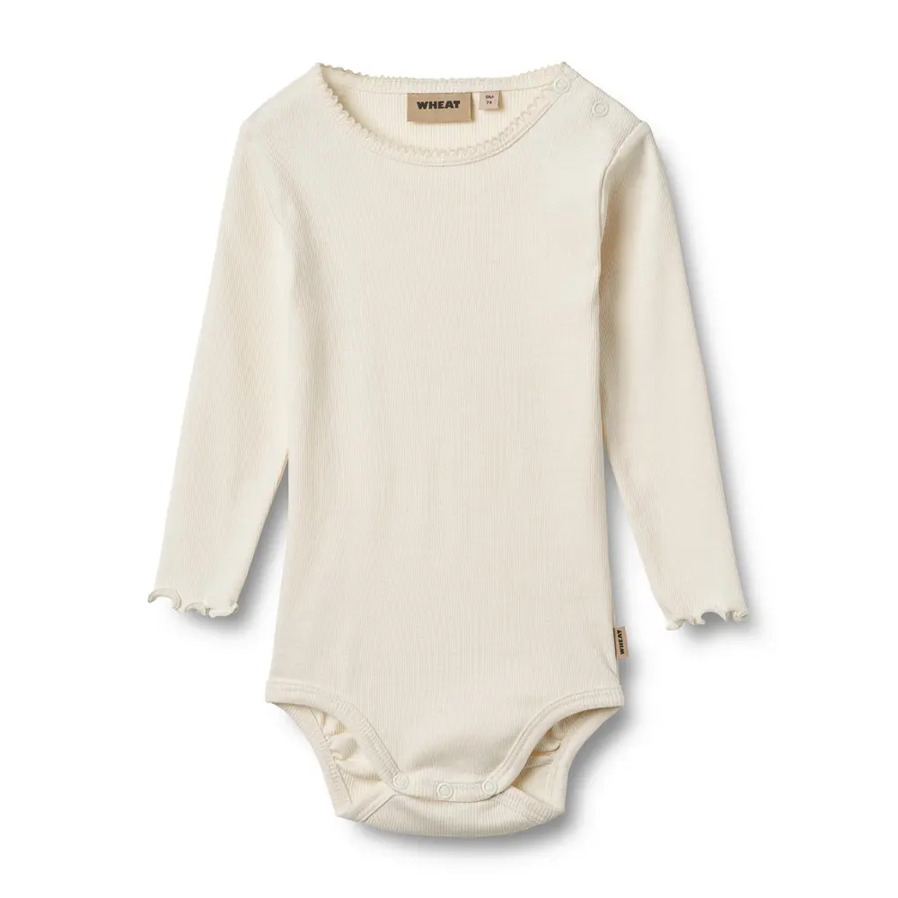 Wheat Regitze Langærmet Rib Body Ivory 92