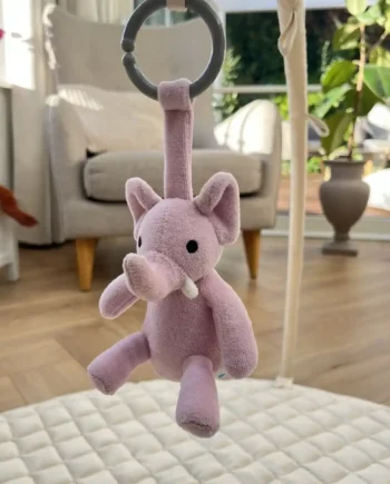 økologisk Ophæng  Lyselilla Elefant