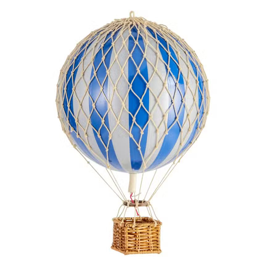 Authentic Models Luftballon 18 Cm Sølv Blå