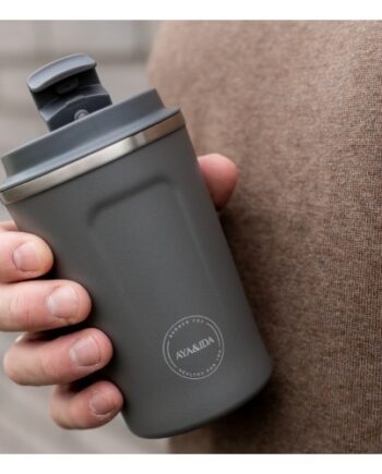 Aya Ida  Cup2go  380 Ml  Dark Grey
