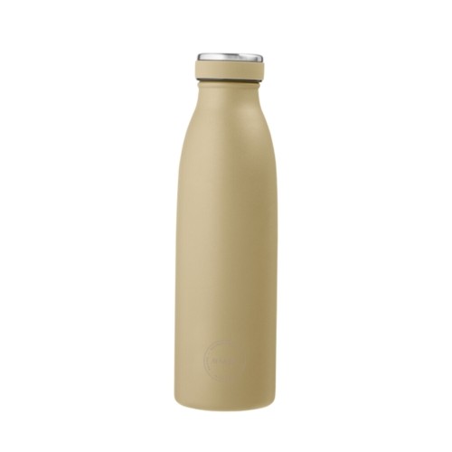Aya Ida Drinking Bottle Drikkeflaske Med Låg 500 Ml Dusty Yellow