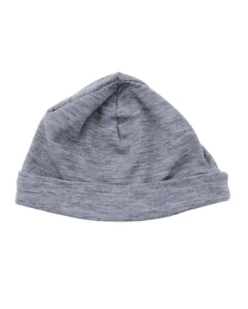 Baby Beanie Uldhue Gråmeleret