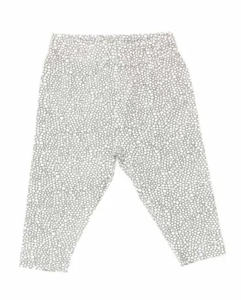 Baby Leggings Hvidt Bobleprint