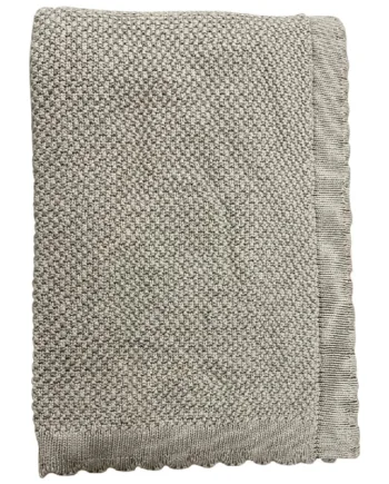 Baby Plaid Bomuld Strikket Imp  457 Mos Grøn