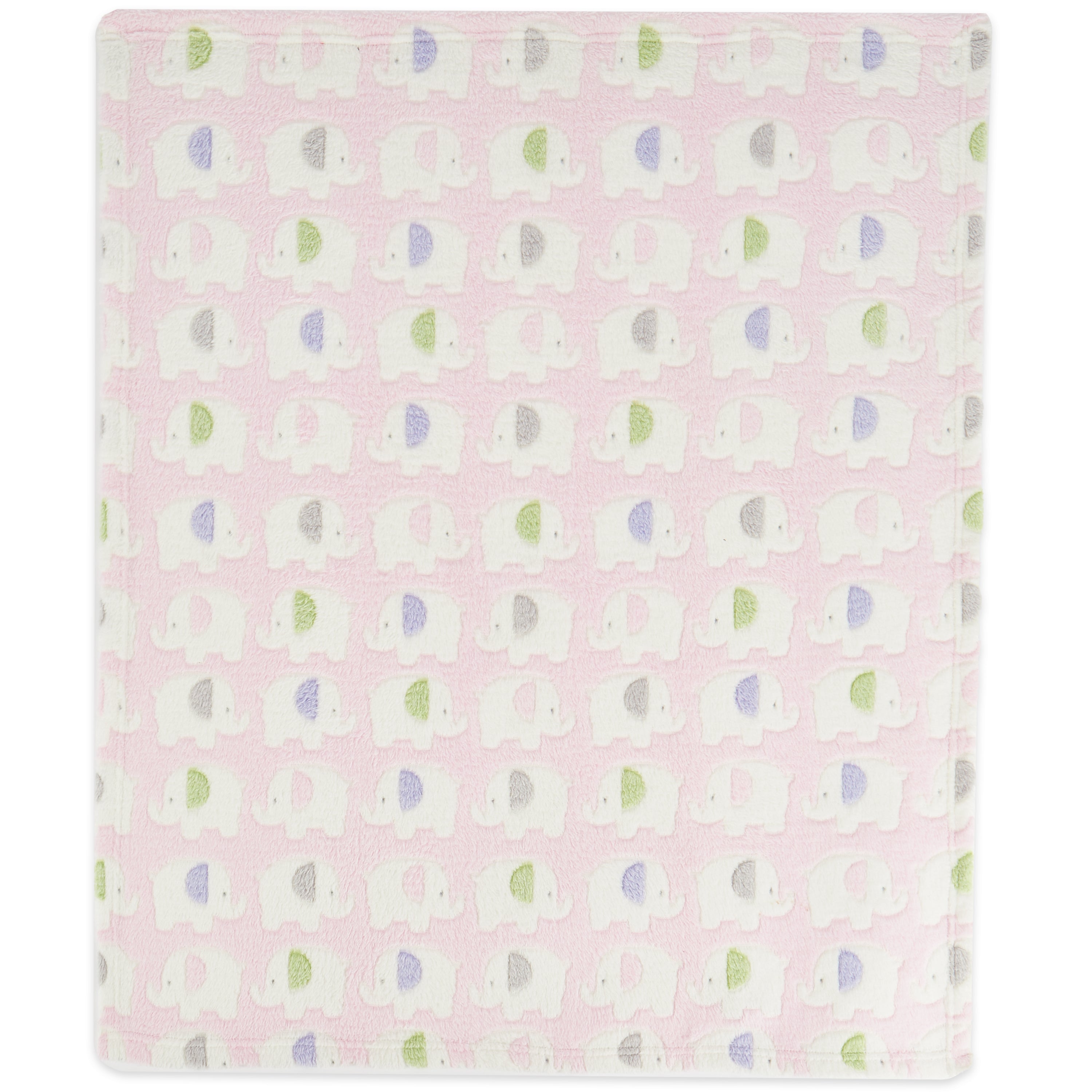 Babynohr Babytæppe   Fleece Med Elefanter   Babynohr Dk