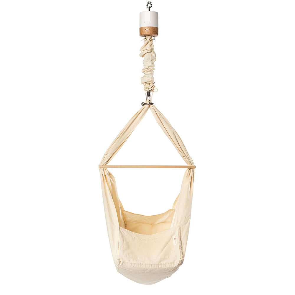 Babynohr Slyngevugge Med Motor Hvid Nature White Babynohr Dk