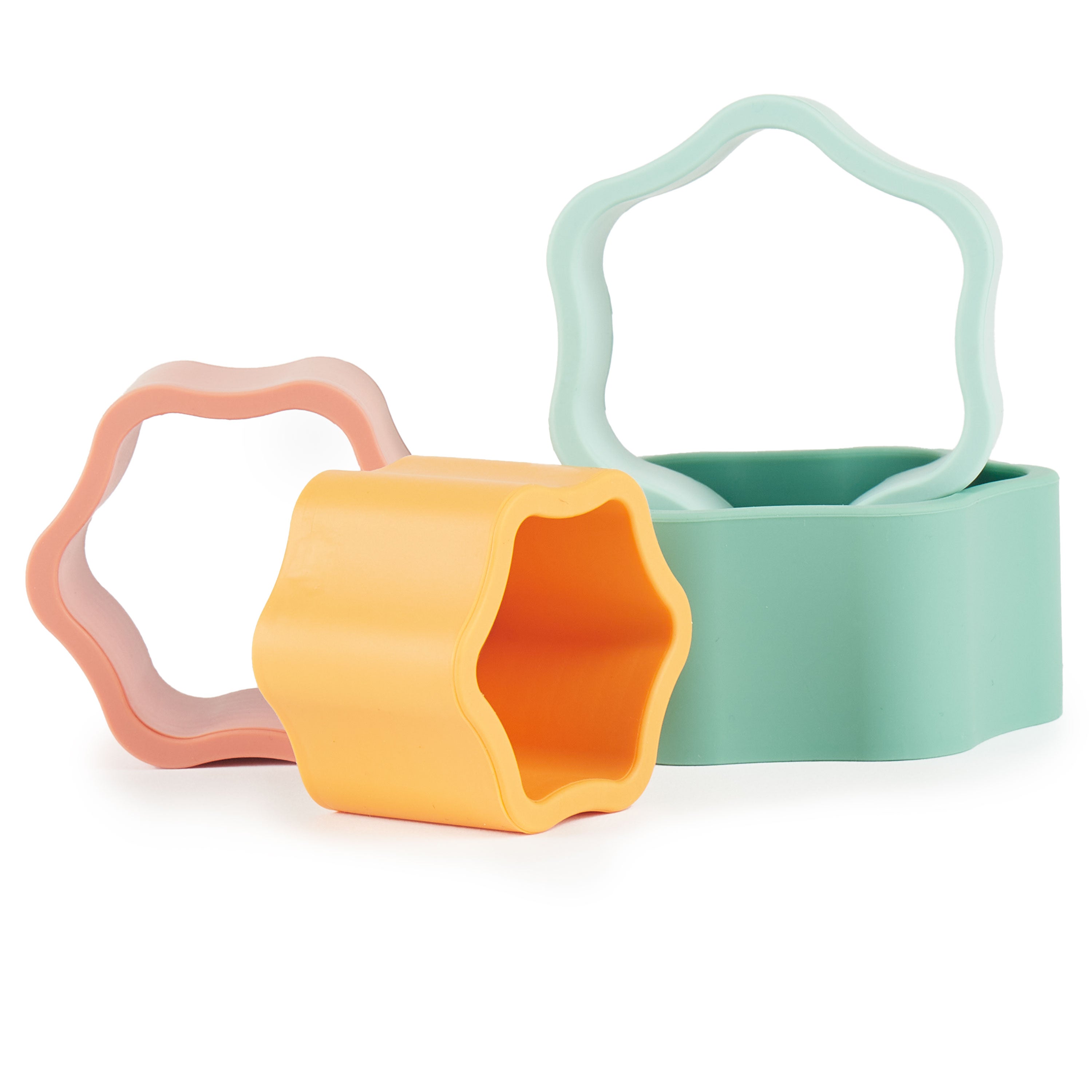 Babynohr Stablespil   Silikone     Dele  Tropical Flowers Babynohr Dk