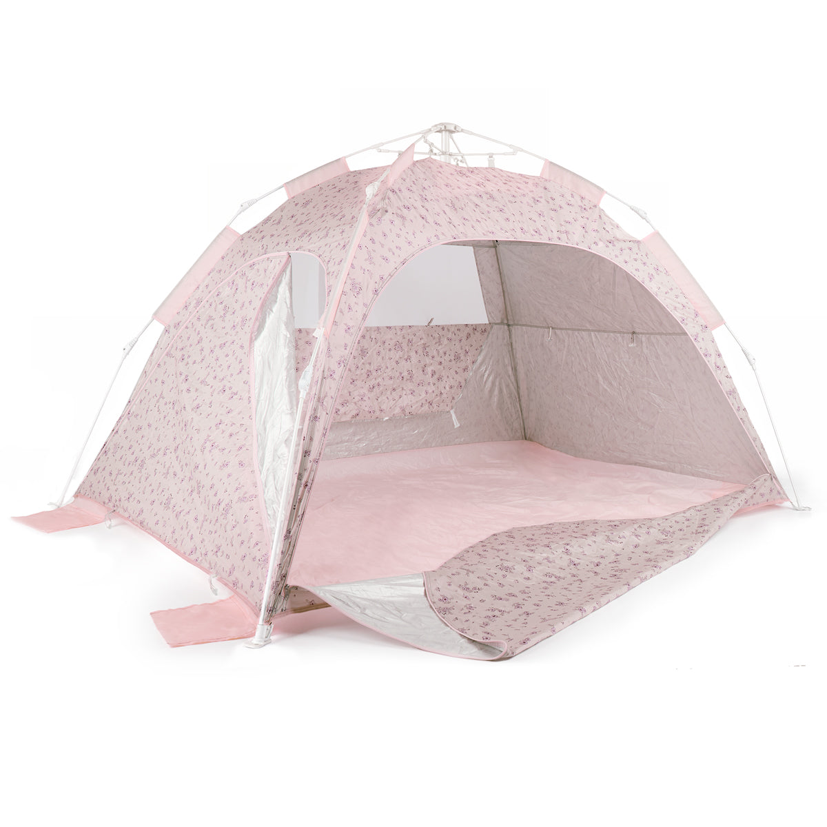 Babynohr Strandtelt Rosa Med Blomstermønster Dreamy Flowers Babynohr Dk