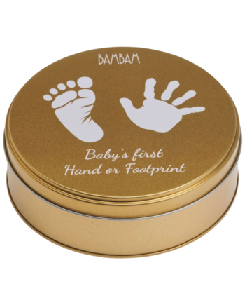 Bambam Fod- Og Håndaftryk Baby   Gips Guld