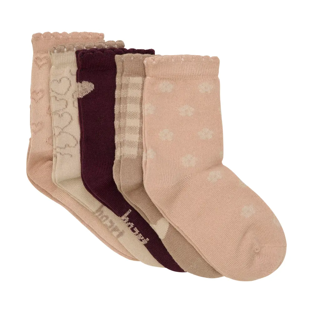 Bekids Strømpe  -pak Rose Dust 19 22