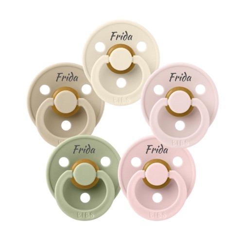 Bibs Colour  Str        Mdr  Rund Latex  Sutter Med Navn    -pak