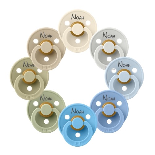 Bibs Colour  Str        Mdr  Rund Latex  Sutter Med Navn   -pak