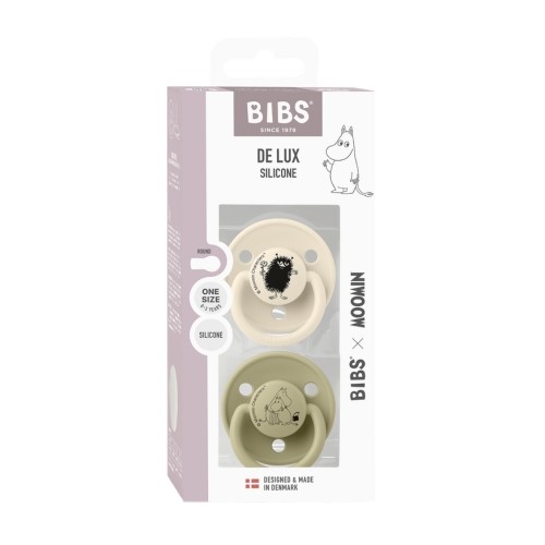 Bibs De Lux Moomin -pak Onesize -36 Mdr Rund Silikone