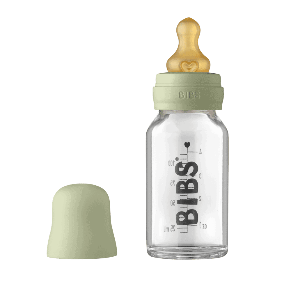 Bibs Glassutteflaske Latex 110ml Sage