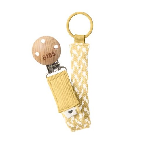 Bibs Paci Braid Suttesnor Pale Butter Ivory