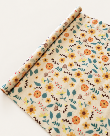 Bivoks Papir Rulle 100x33cm Et Naturligt Alternativ Blomster