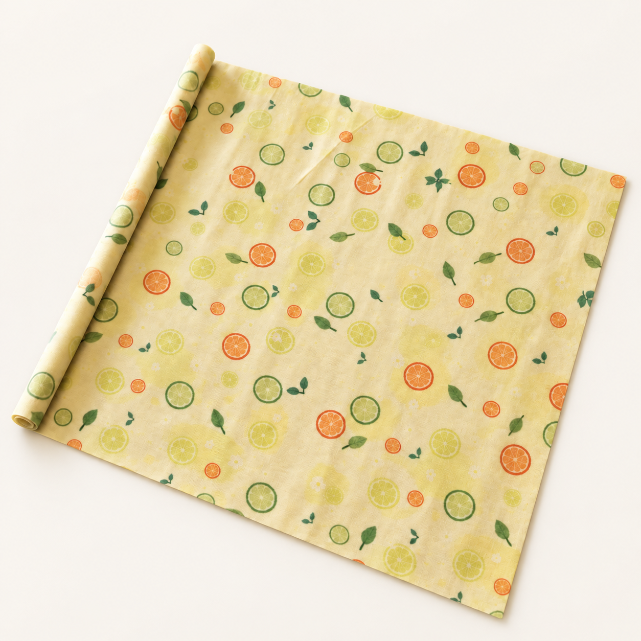 Bivoks Papir Rulle 100x33cm Et Naturligt Alternativ Citrus