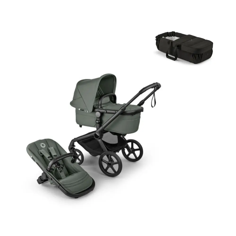 Bugaboo Fox Renew Kombivogn Med Babynest Black