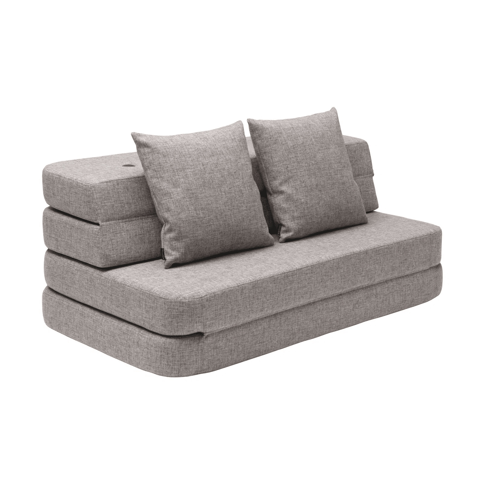 By Klipklap Kk   Fold Sofa 120 Cm Multi Grå