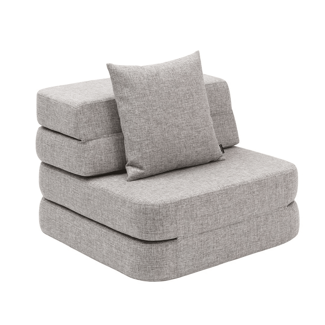 By Klipklap Kk   Fold Sofa Single Multigrå