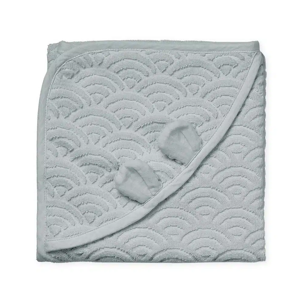 Cam Cam Babyhåndklæde Med Hætte Og ører Classic Grey